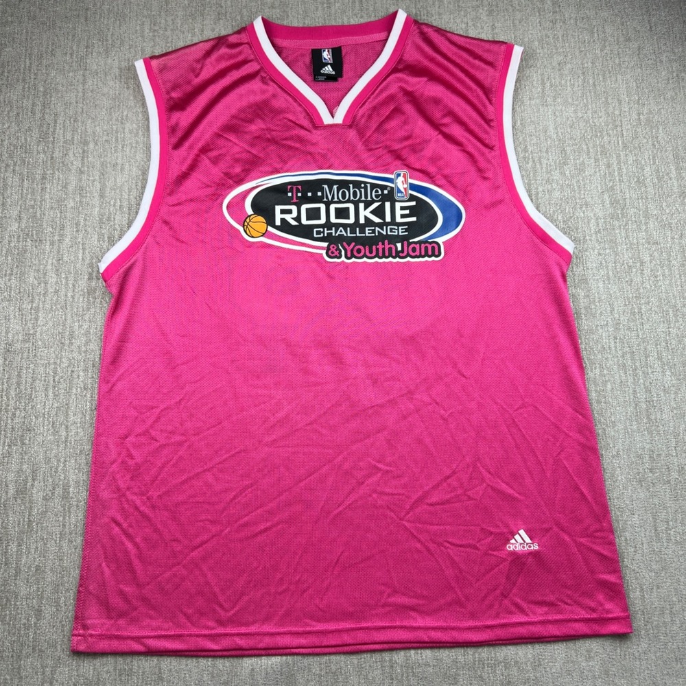 NBA Adidas T‎ Mobile Rookie Challenge New Orleans Jersey Pink Men's Large Rare